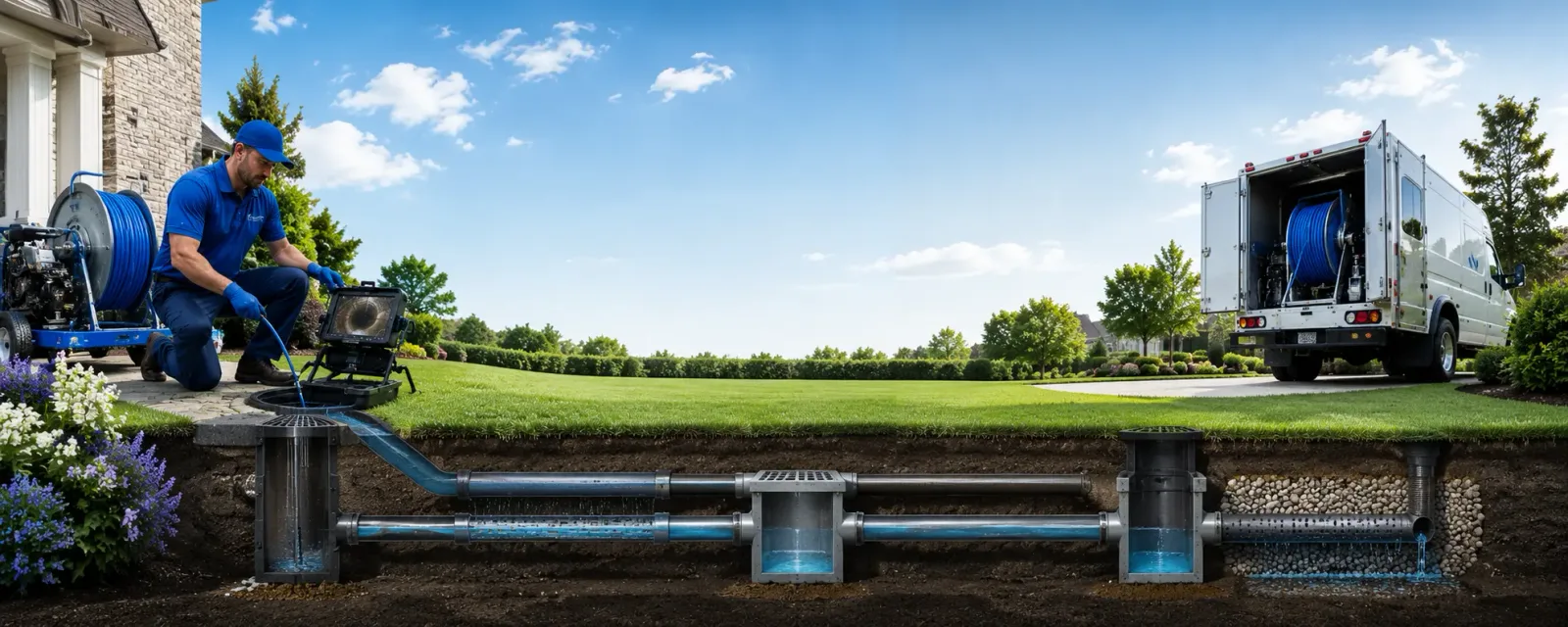 Outdoor drain cleaning information for Woodbine, MD